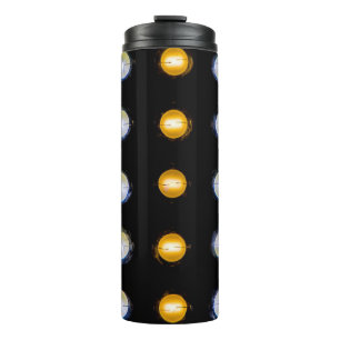 Termo Luces LED, cerrar fondo abstracto.