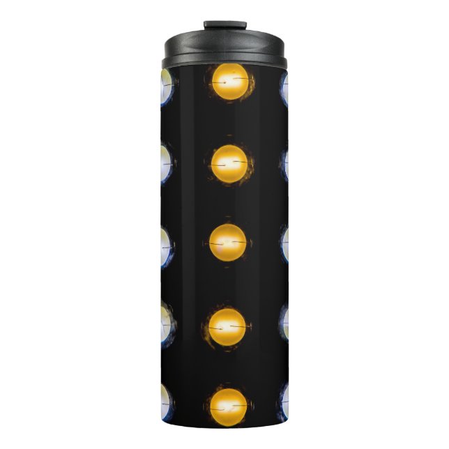 Termo Luces LED, cerrar fondo abstracto. (Anverso)