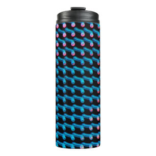 Termo Luces LED en el cartel. Esta es una foto borrosa