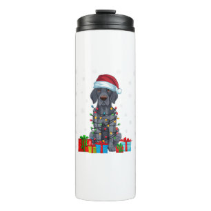 Termo Luces navideñas Santa German Shorthal Dog C