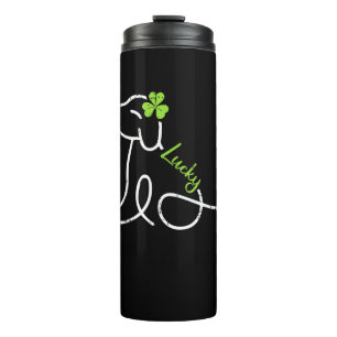 Termo Lucky Dog St Patricks Day Cuerdo Irlandés Puppy Sh