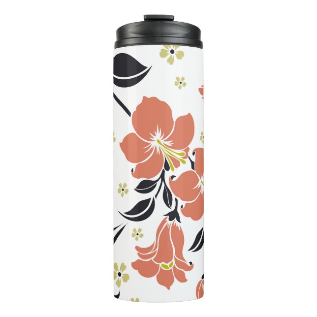 Termo Lujo incomparable con flor de flores, encaje,  (Anverso)