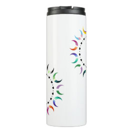 Termo Luna de Orgullo Creciente y Corazón Negro