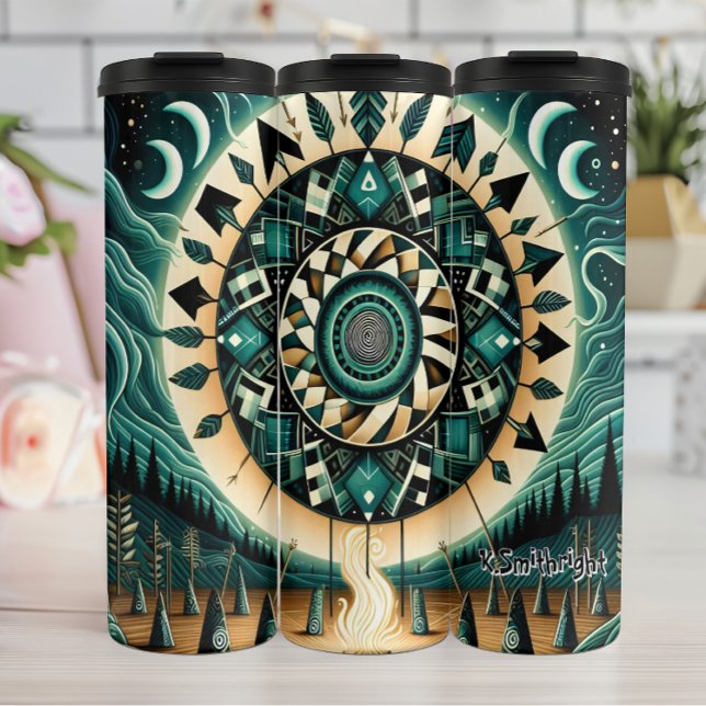 Termo Luna de sol tribal mística Mandala (Subido por el creador)