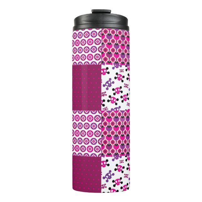 Termo Lunar retro del cráneo de la flor (Anverso)