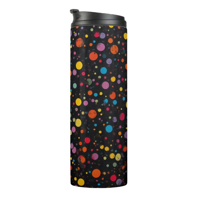 Termo Lunares Multicolores Brillantes (Rotado hacia la derecha)