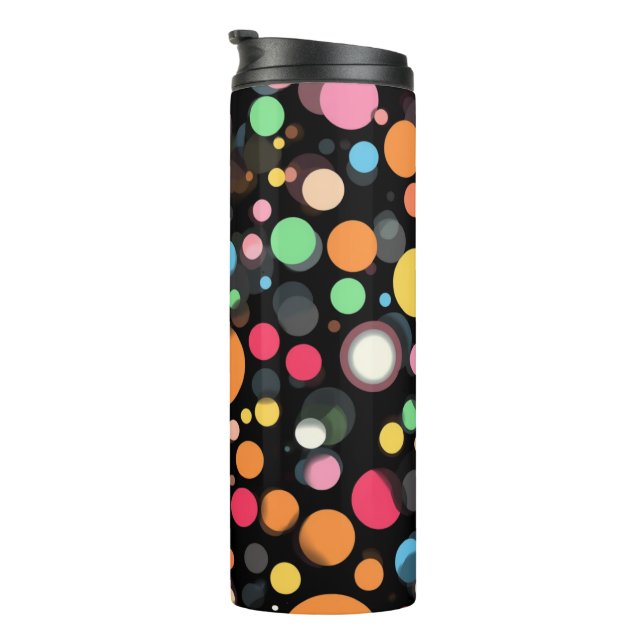 Termo Lunares Multicolores Brillantes (Rotado hacia la derecha)