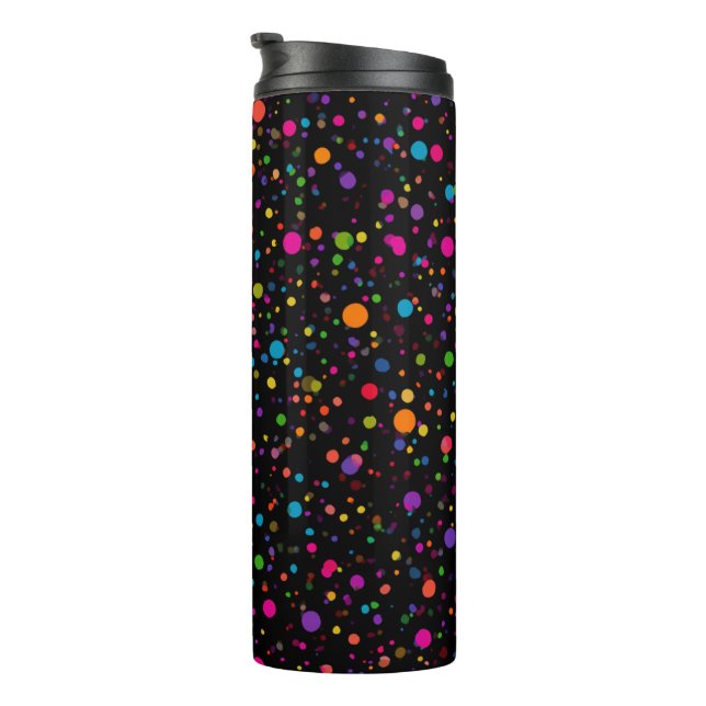 Termo Lunares Multicolores Brillantes (Rotado hacia la derecha)