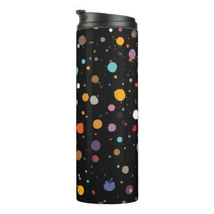 Termo Lunares Multicolores Brillantes