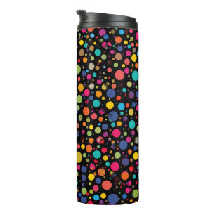 Termo Lunares Multicolores Brillantes