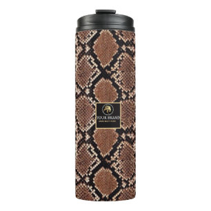 Termo Luxury Beauty Salon Brand Brown Snake Skin