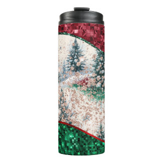 Termo Luxury Christmas Trees Tumbler