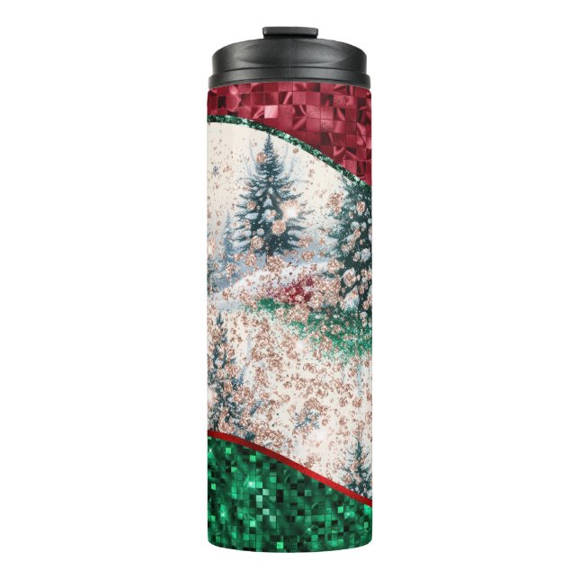 Termo Luxury Christmas Trees Tumbler (Anverso)
