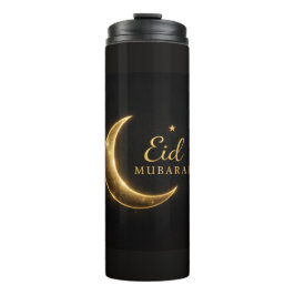 Termo Luxury Gold Crescent Eid Mubarak Bottle Modern Isl