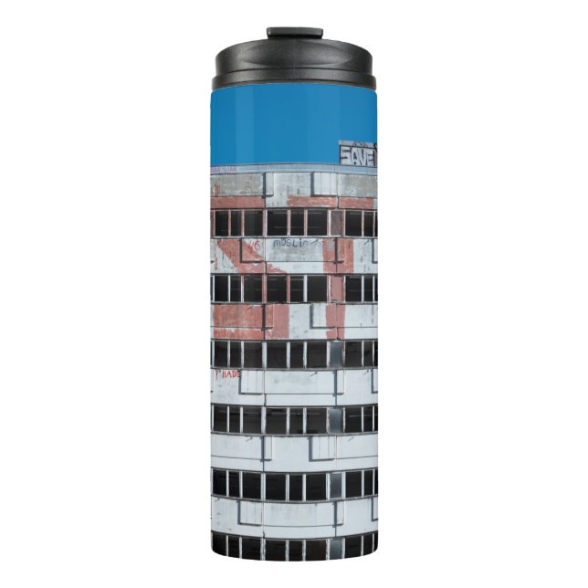 TERMO LUZ POSTAL GRIS Y NEGRO (Anverso)