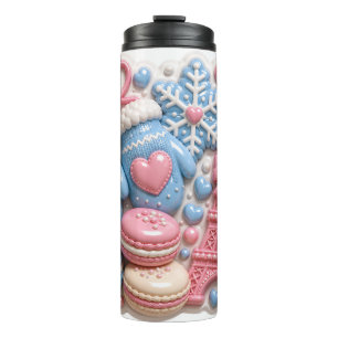 Termo Macarons Hinchados Torre Eiffel Francia Invierno 3