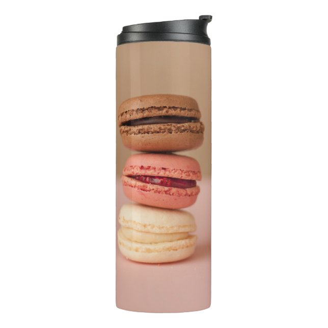 Termo Macaroons nombre personalizado tumbler (Rotado hacia la izquierda)