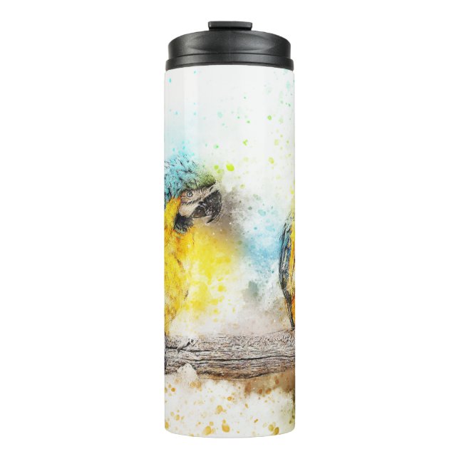 Termo Macaws En El Tumbler Termal De Rama (Anverso)