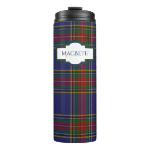 Termo MacBeth Clan Tartan Personalizado Thermal Tumbler