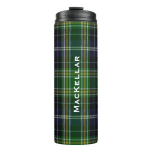 Termo MacKellar Tartan Plaid Personalizado Thermal Tumbl