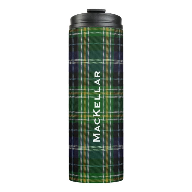 Termo MacKellar Tartan Plaid Personalizado Thermal Tumbl (Anverso)