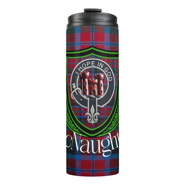 Termo MacNaughton Scottish Clan Tartan & Crest (Anverso)