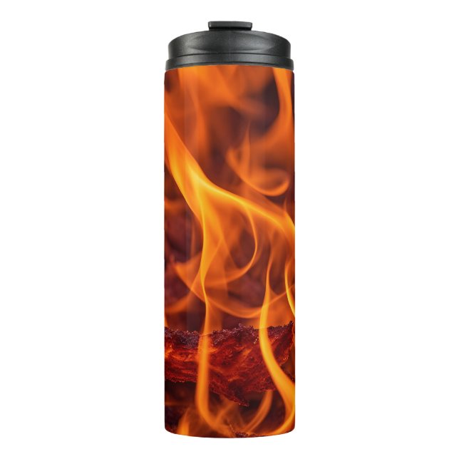Termo Macro de llama de fuego (Anverso)