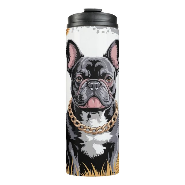 Termo Madre adorable de Bulldog Francés (Anverso)