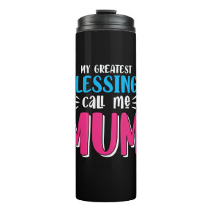 Termo Madre Arte, mis mayores bendiciones, llámame Mamá