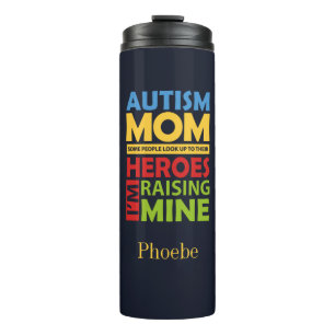 Termo Madre de Autismo Criando Apoyo a la Conciencia de 