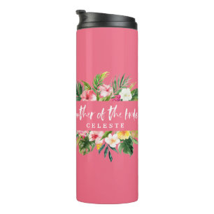 Termo Madre de la acuarela de la novia floral