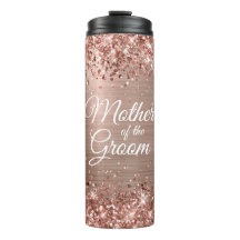 Madre del Novio Rosa Dorado Glam Brillante