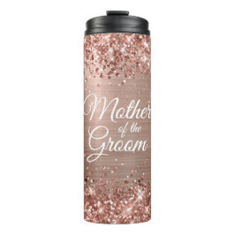 Termo Madre del Novio Rosa Dorado Glam Brillante