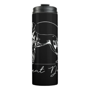 Termo Madre del perro retrato de Dane grande