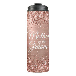 Termo Madre del Purpurinoso de Groom Glam oro Rosa