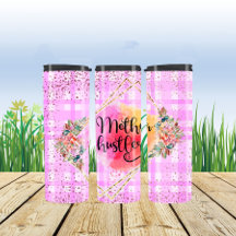 Madre hustler rosa y dorada