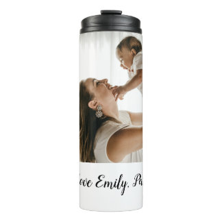 Termo madre padre foto nombre familia vacaciones regalos