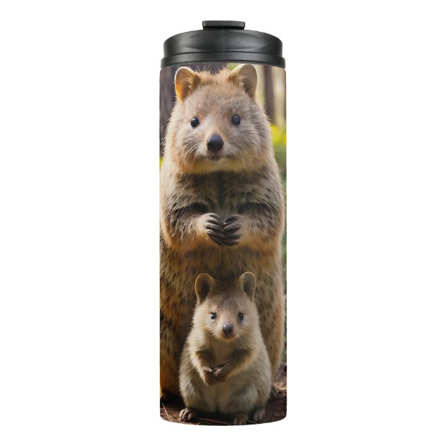 Termo Madre Y Bebé Quokka, Tumbler Termal (Anverso)