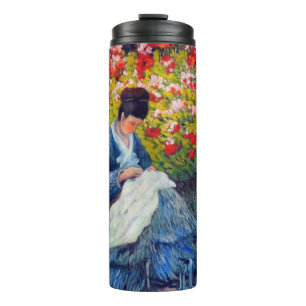 Termo Madre y niño monet en el jardín