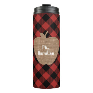 Termo Maestra de Apple Buffalo Plaid Burlap