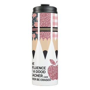 Termo Maestra Leopardo Rosa Inspiradora