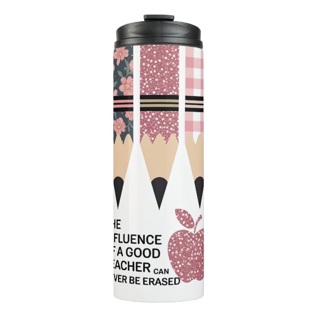 Termo Maestra Leopardo Rosa Inspiradora (Anverso)