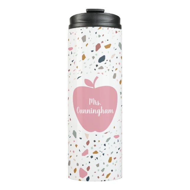 Termo Maestro de Apple Rosado Trrazzo (Anverso)