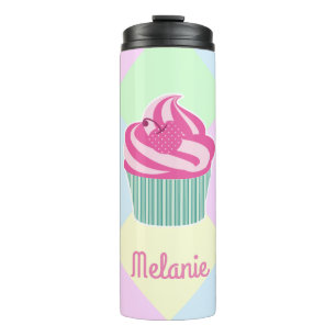 Termo Magdalena Rosa Personalizada Colores Pastel Adorab