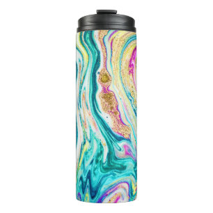 Termo Mágica Marbling: Diseño de pinturas metálicas.