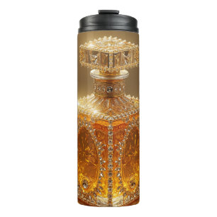 Termo magnífico tumbler termal dorado