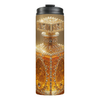 Termo magnífico tumbler termal dorado