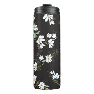 Termo Magnolia brillante patrón sin soldadura