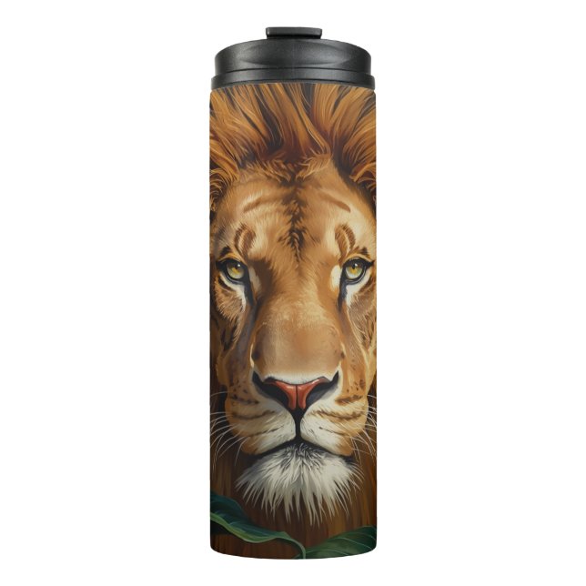 Termo Majestic Lion Mug – Powerful Wildlife Coffee Mug (Anverso)