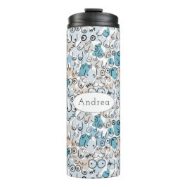 Termo Mamá azul de humor divertido